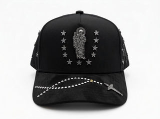 San Judas Tadeo Black Star Bigg Boss Cap – Black