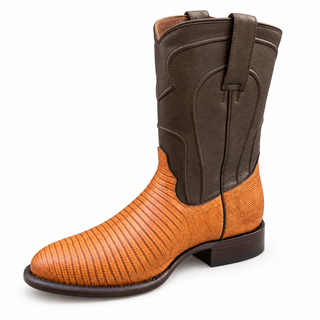 Los Altos Teju Roper Cowboy Boot - Antique Saddle