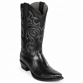 Los Altos Snip Toe Lizard Boots