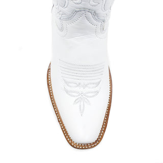 "Blanca" Artillero Women's Triana Cowboy Boot - I.Deer White