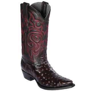 Los Altos Snip Toe Ostrich Boot
