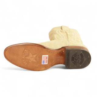 Los Altos Belmont Suede Roper Cowboy Boot - Oryx