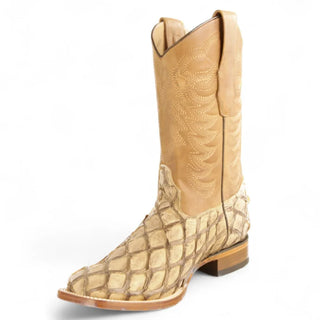Los Altos Pirarucu Square Toe Cowboy Boot - Oryx