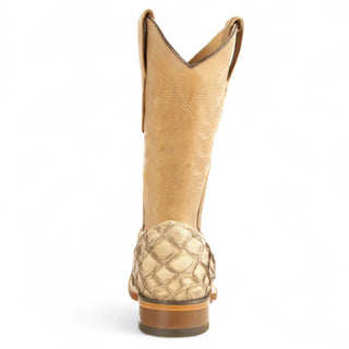 Los Altos Pirarucu Square Toe Cowboy Boot - Oryx