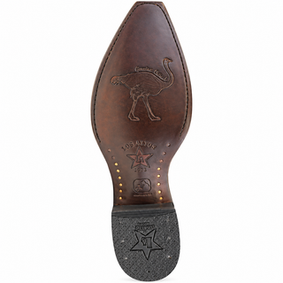 Los Altos Ostrich Snip Toe Cowboy Boots
