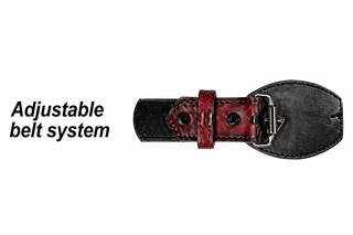 Los Altos Caiman Belly Belt - Black Cherry