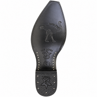 Los Altos Snip Toe Ostrich Boot