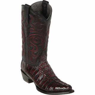 Los Altos Snip Toe Caiman Tail Boot