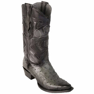 Los Altos Faded Ostrich Snip Toe Cowboy Boot