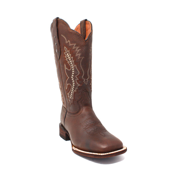 "Samantha" Artillero Women's Cowboy Boot - Grizzly Brown
