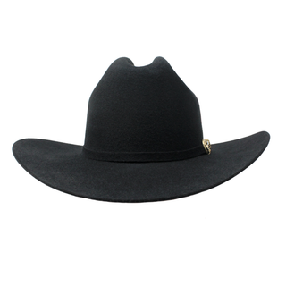 Tombstone 10X Chaparral black felt cowboy hat front view