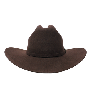 Tombstone 10X Chaparral brown felt cowboy hat front view