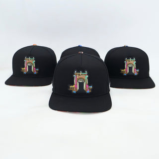 VBR Aguascalientes black snapback cap with colorful Aguascalientes monument patch