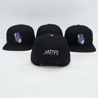 VBR El Rey black snapback cap back view