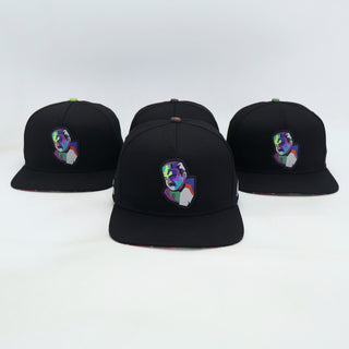 VBR El Rey black snapback cap front view