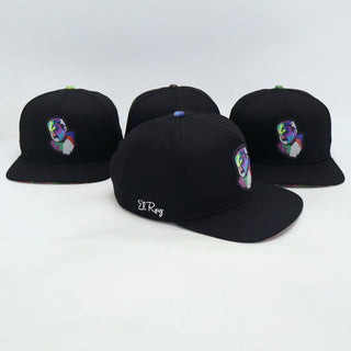 VBR El Rey black snapback cap side view