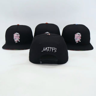 VBR Guanajuato Las Momias black snapback cap rear view with embroidered branding