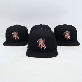 VBR Michoacan Los Viejitos black snapback cap front view
