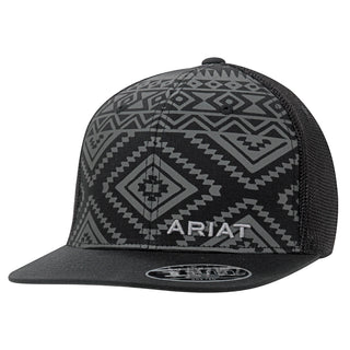 Ariat Aztec Trucker Hat - Black/Grey