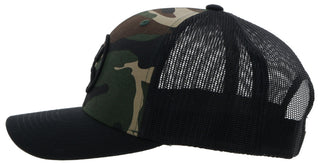 "O Classic" Hooey Camo / Black Trucker Hat