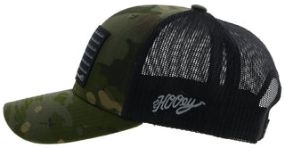 "Liberty Roper" Hooey Camo / Black Trucker Hat