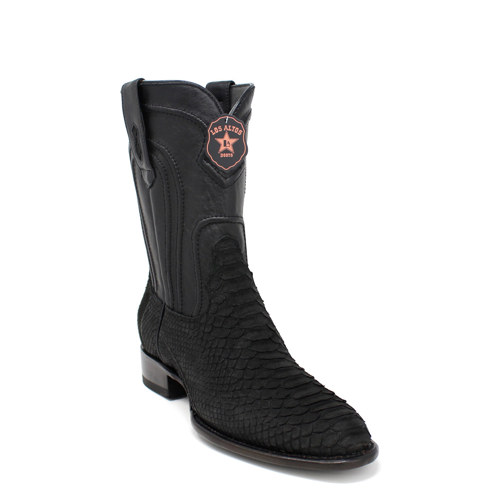 Los Altos Roper Python Cowboy Boot - Black – MexWest