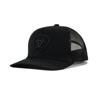Ariat Black On Black Shield Trucker Hat