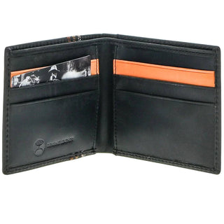 "Ranger" Bi-Fold Hooey Wallet Embroidered Black Leather