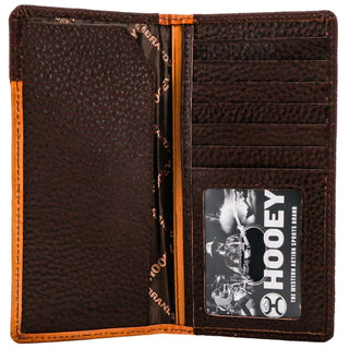 "Top Notch" Rodeo Hooey Wallet Tan/ Brown w/ Ivory Leather