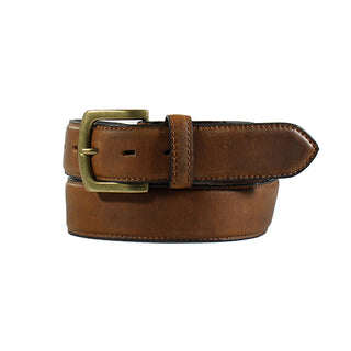 Nocona HDX1 1/2" Men's Smooth Tab Stitched Leather Belt