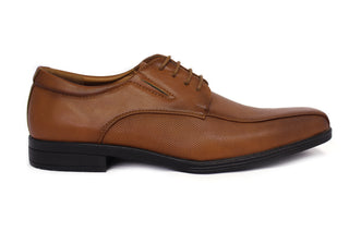 Men's Derby Lace Up Shoes- Brown