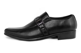 Men's Slip-on Dress Loafers w/ Band - Black