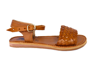 "Lupita" Leather Sandal - Honey