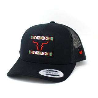 Cuernos Azteca Embroidered Trucker Hat