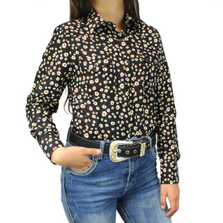Bandoleros Western Cowgirl Shirt - Black