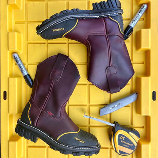 Men's Pull-On Work Boot w/ Heel & Toe Guard