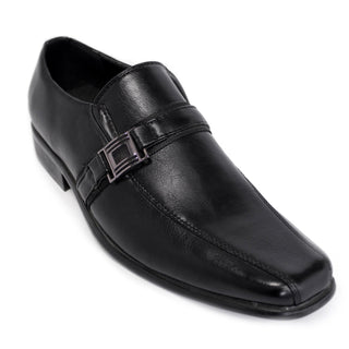 Men's Slip-on Dress Loafers w/ Band - Black