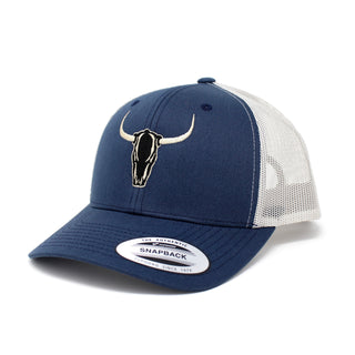 Long Horn Bull Embroidered Trucker Hat