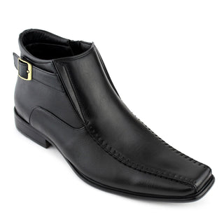 Men's Ankle Boot w/ Zipper - Black