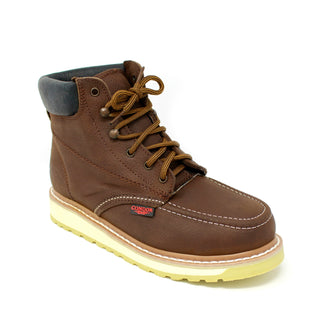 Men's Work Boots w/ Dual Density Sole - Dark Brown