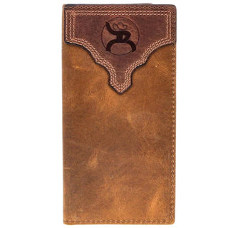 "Canyon" Rodeo Hooey Roughy Wallet Distressed Tan/ Brown Leather