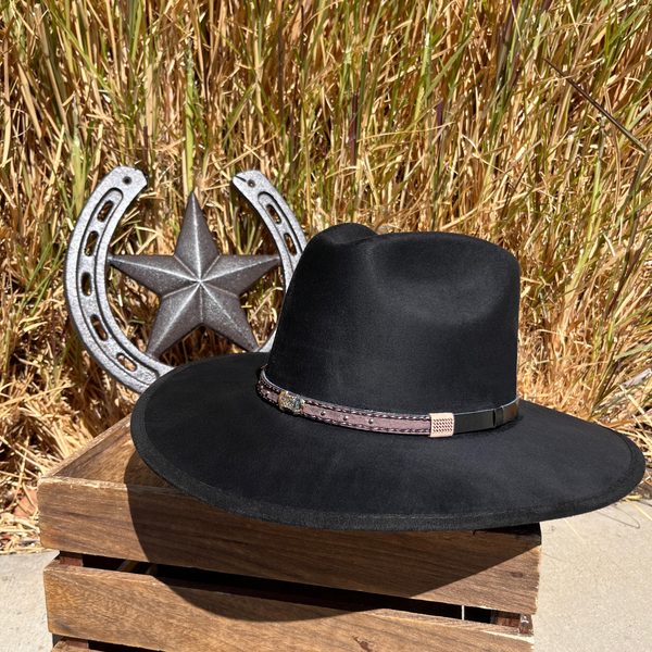 Moksman Charlie Suede Hat - Black