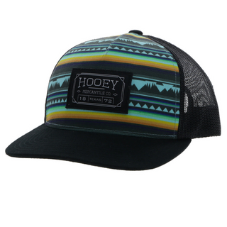 "Doc" Hooey Turquoise / Black Trucker Hat